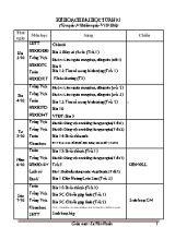 Kế hoạch bài học tuần 5 lớp 4 - Năm học 2016-2017 - Lê Văn Hoàn